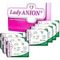 Los mejores  - Lady Anion juego de compresas para período menstrual | Período moderado | Algodón orgánico certificado | Naturales…